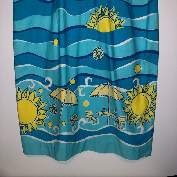 Lilly Pulitzer Vintage Daisy Ocean Day Dress - 2 - Picture 5 of 8